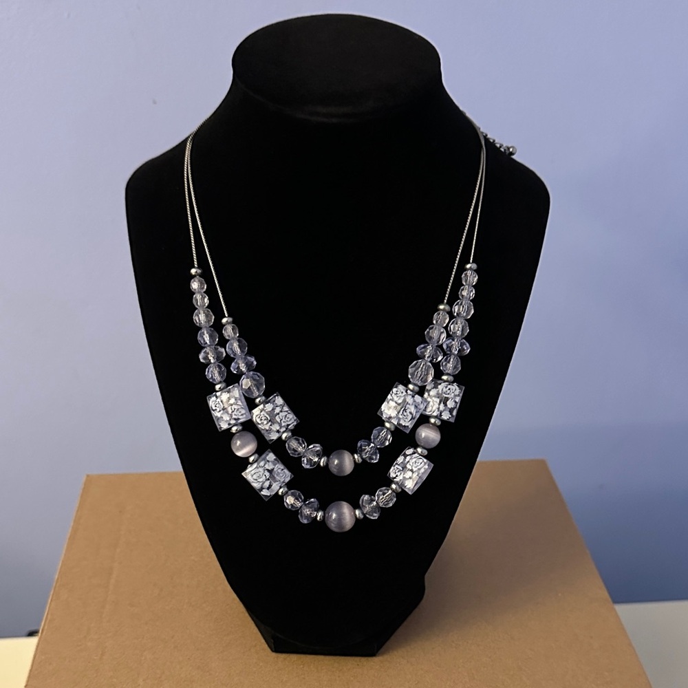Elegant Purple Beaded Necklace